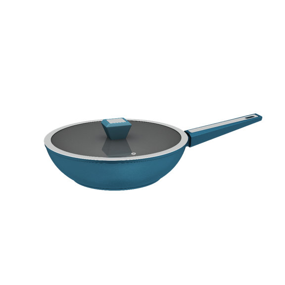 Non-stick Cookware Aluminum GEM Forged WOK with Lid 