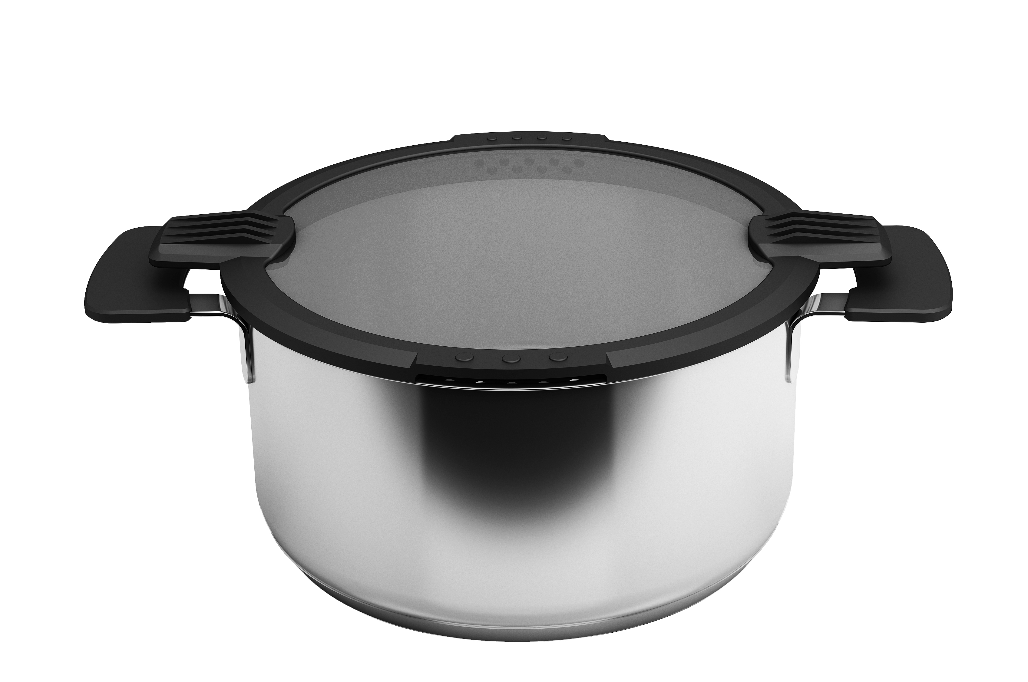  Stainless steel 304 casserole with standing lid