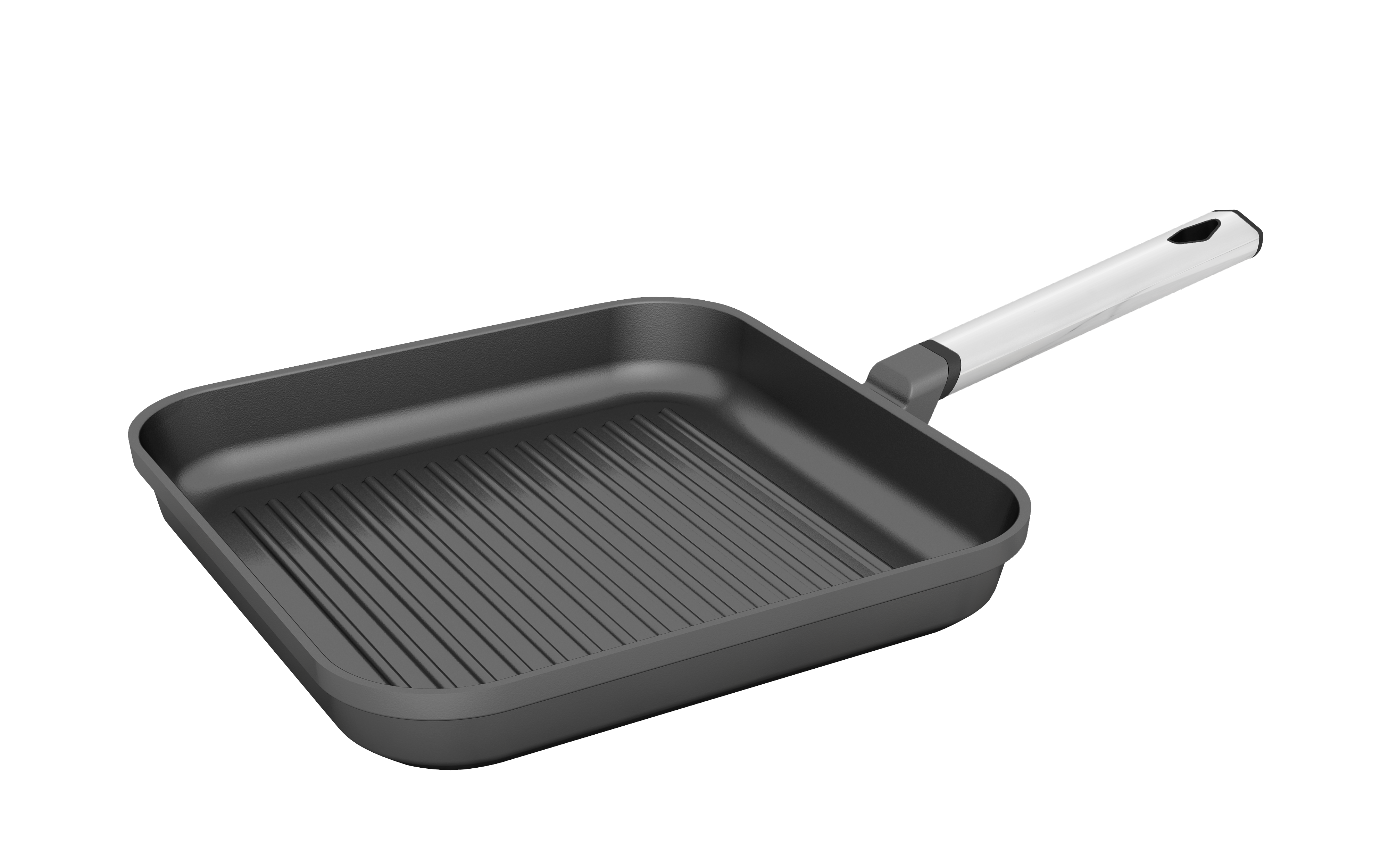 Die cast aluminum non -stick Bently grill pan-SS handle version
