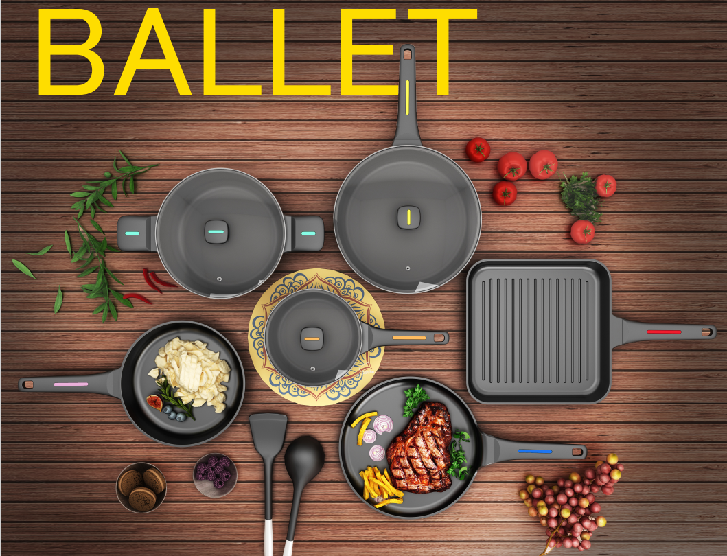 Die-cast Aluminum Nonstick Crepe Pan Ballet-Series