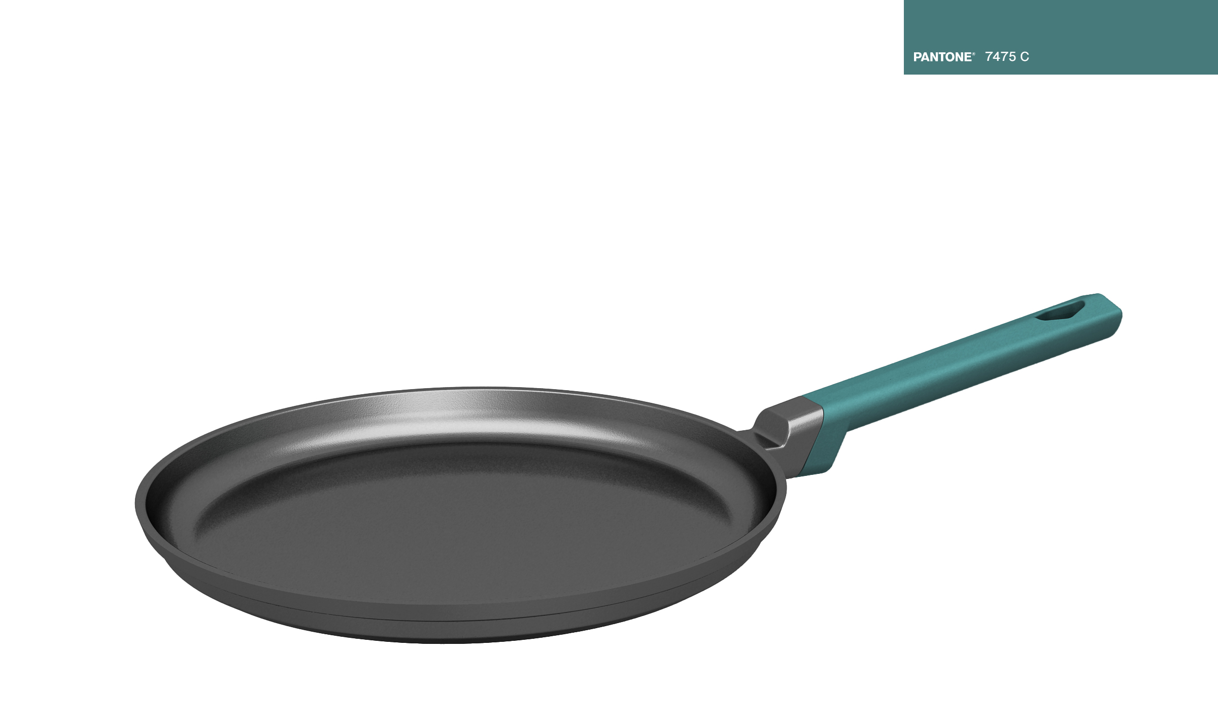 Die cast aluminum non -stick Bently crepe pan-bakelite handle version