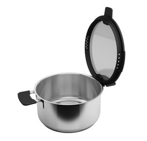  Stainless steel 304 casserole with standing lid