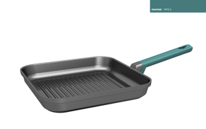 Die cast aluminum non -stick Bently grill pan-bakelite handle version