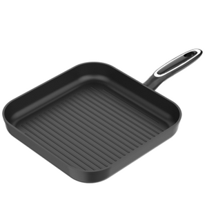 PAMEI Range Non-stick Cookware Forged Aluminum Grill Pan Without Lid