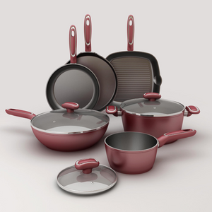 PAMEI Range Non-stick Cookware Forged Aluminum Cookware Set