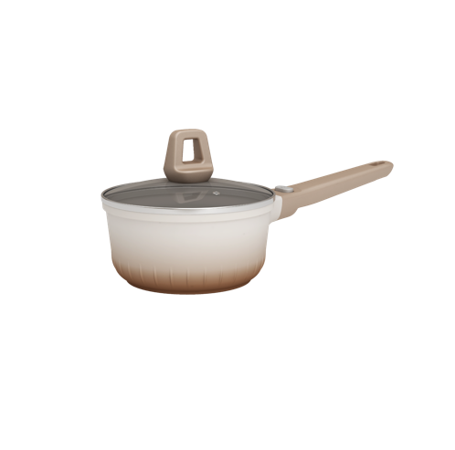Ceramic Non-stick Cookware Aluminum Die-cast Ballet Sauce pan with Lid