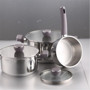 Stainless Steel Cookware Sets with Straight Body Honor Series 