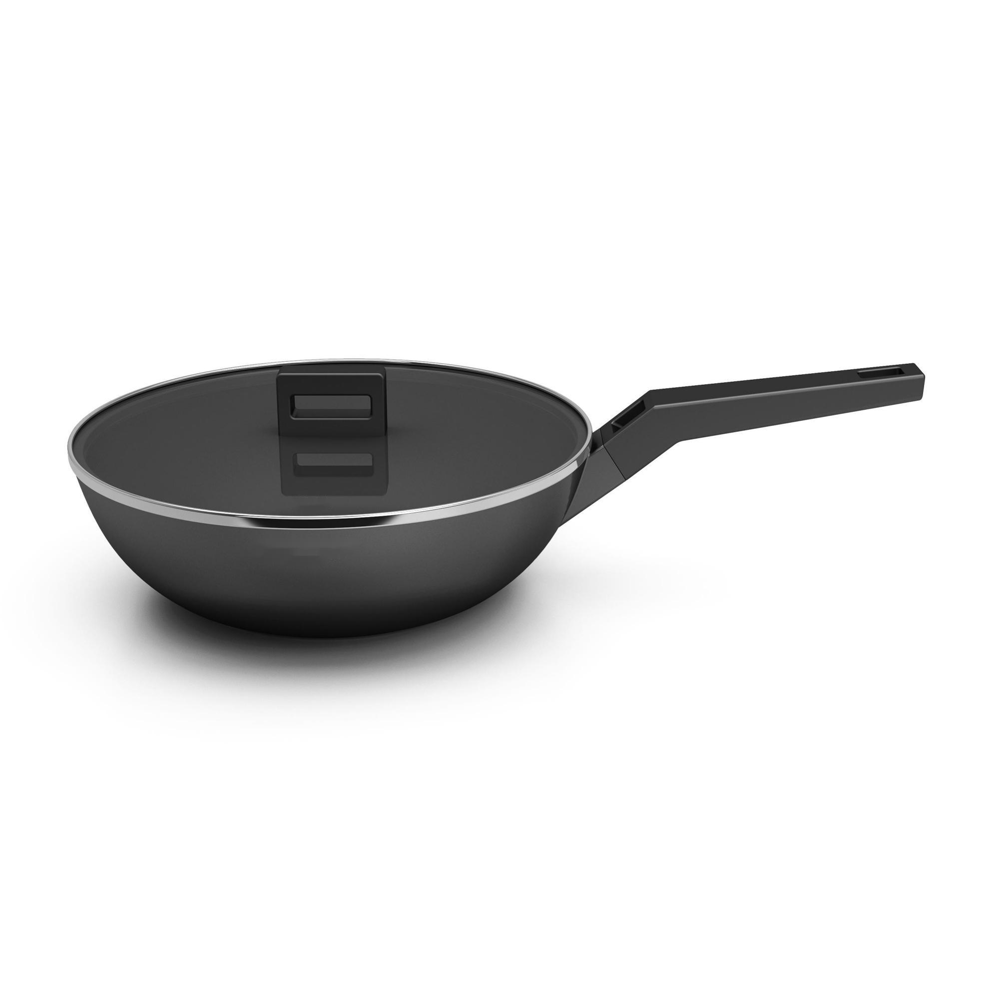 Flagship Range Non-stick Cookware Aluminum Die-cast Wok with Lid 