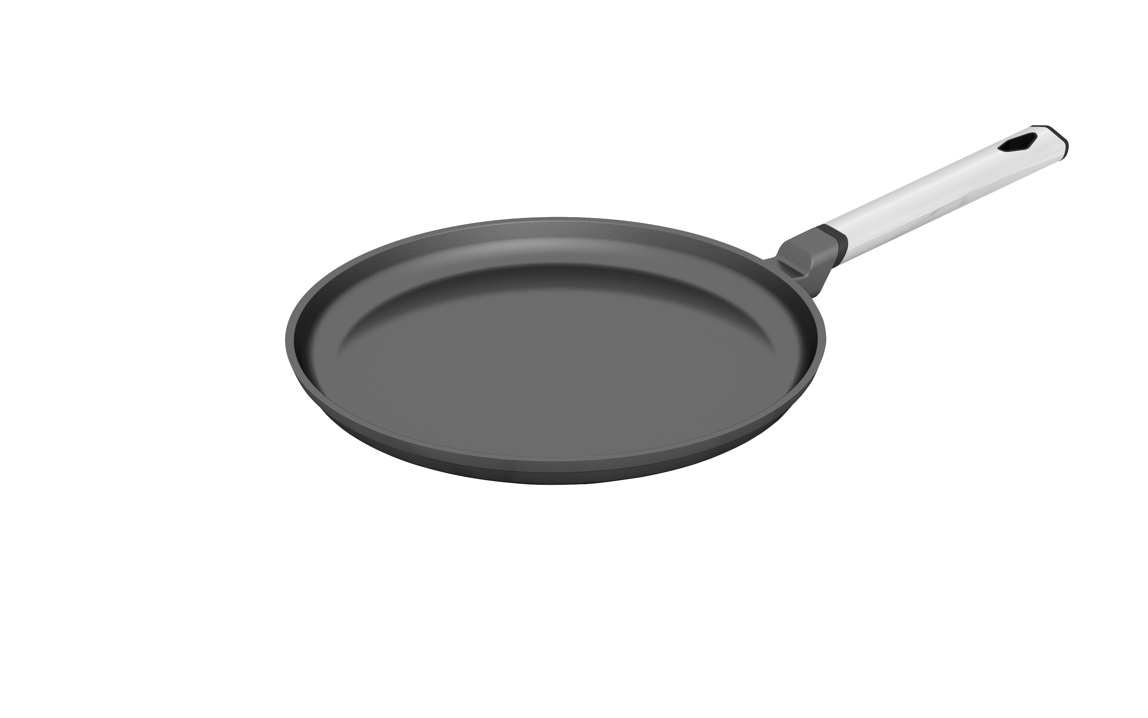 Die cast aluminum non -stick Bently crepe pan-SS handle version