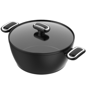 PAMEI Range Non-stick Cookware Forged Aluminum Casserole With Lid