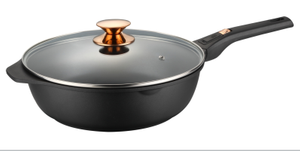 Non-stick Cookware Aluminum Detachable Die-cast Deep Frypan