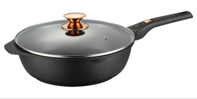 Non-stick Cookware Aluminum Detachable Die-cast Deep Frypan