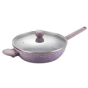 Violet Rocky Non-stick Cookware Aluminum Forged Deep Frypan 