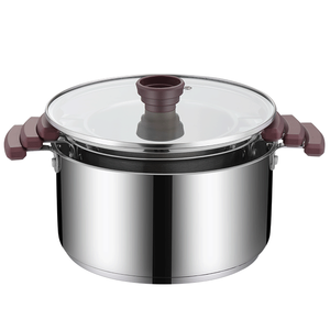 Stainless steel stackable cookware