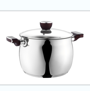 Stainless Cookware Honor Belly Stock Pot with Lid 