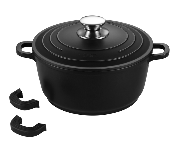 Non-stick Cookware Aluminum Die-cast Casserole with Aluminum Lid 