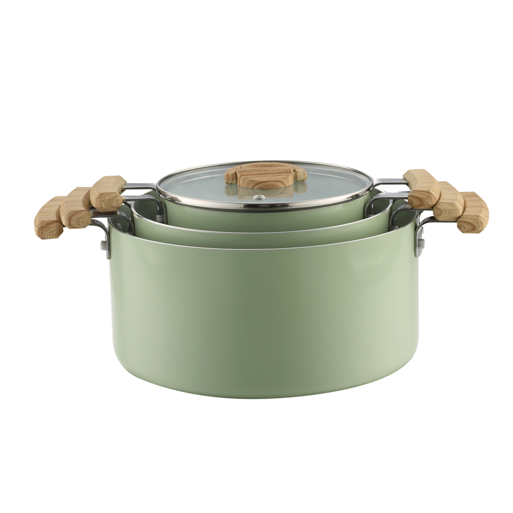 Aluminum Non Stick Stackable 8pcs Set