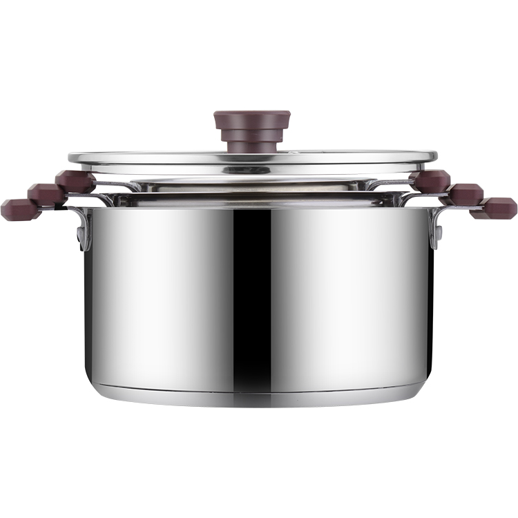 Stackable Stainless Cookware 6PCS Pot Set 