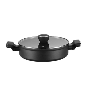 Honor Non-stick Straight Body High Quality Aluminum Low Casserole with Induction Dishwasher Safe PFOA-Free LFGB FDA