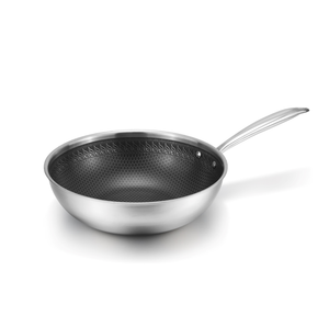 Tri-ply Stainless Cookware Etching Wok