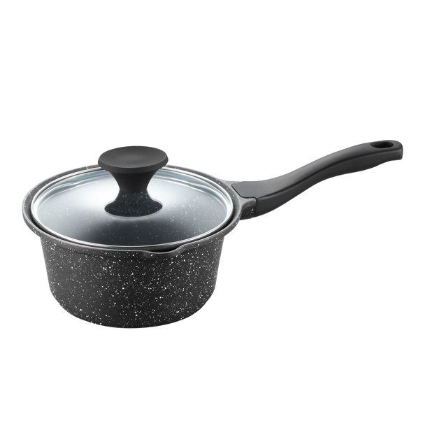 Non-stick Cookware Aluminum Die-cast Fangyi Sauce Pan with Lid 