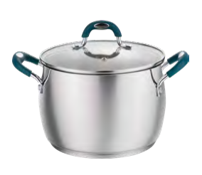 Stainless Cookware Vintage Stock Pot with Lid 