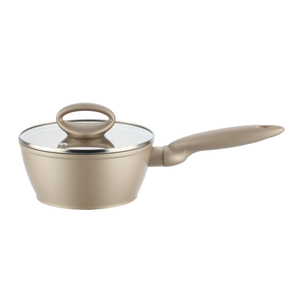 Desert Eif Non-stick Coating Saucepan with Lid High Quality Aluminum Cookware with Induction Dishwasher Safe PFOA-Free LFGB FDA