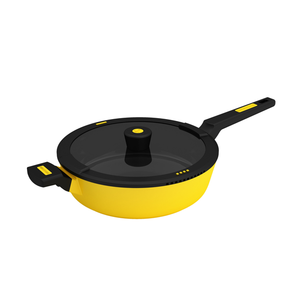 Non-stick Cookware Aluminum Die-cast Modesty Deep Frypan with Lid 